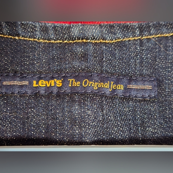 Levi's Womens Classic Dark Wash Blue Denim Vest - Picture 5 of 6
